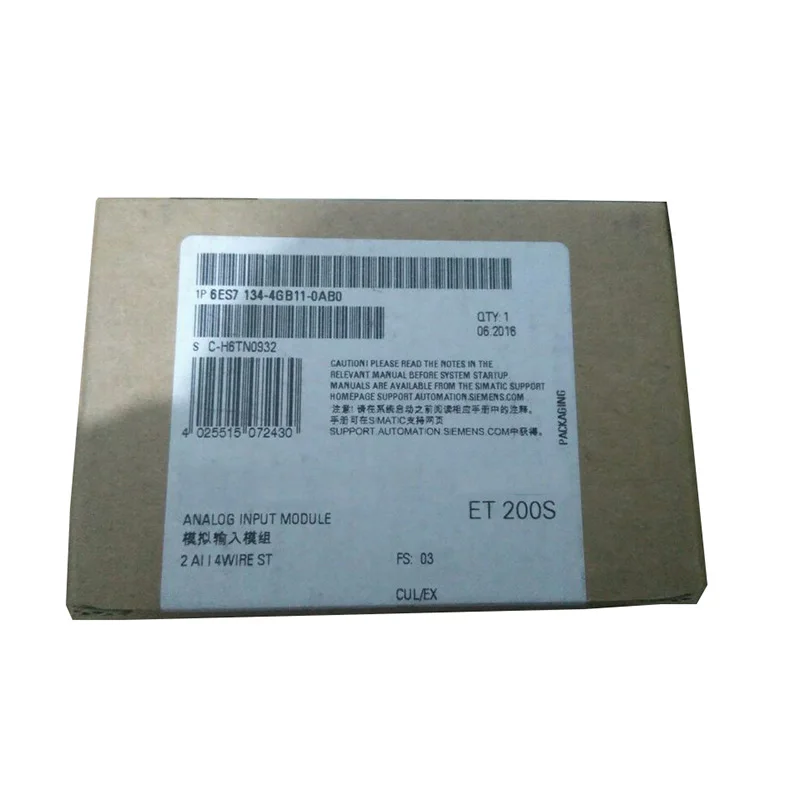 

Новая оригинальная упаковка, гарантия 1 год, 6ES7134-4GB11-0AB0 {No.24arehouse spot} сразу же отправлено