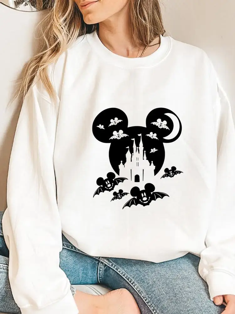 

Ear Mouse Cartoon Festival Fashion Women Halloween Holiday Printed Pullovers Clothing Ladies Female Graphic Sweatshirts