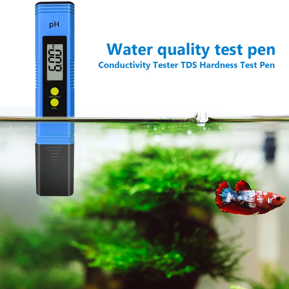 

PH-02 High Precision 0.01 Pen Type Acidity Measuring Meter 0-14 pH Measurement Range Tester for Aquaculture Pond Swimming Pool