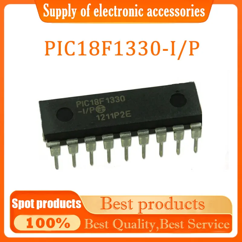 

10PCS 100% New Original PIC18F1330-I/P PIC18F1330 DIP-18 In Stock IC