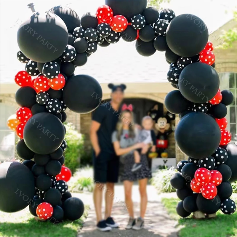 

Mickey Party Balloon Garland Arch Kit Birthday Party Decoration Kids Globos Mickey Latex Ballon Baby Shower Boy