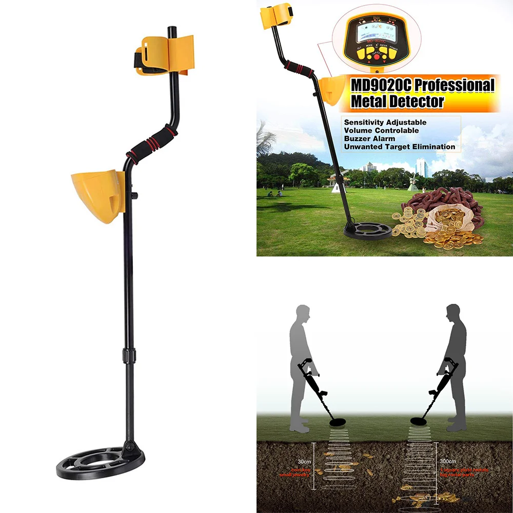 Подземный металлоискатель MD9020C Высокочувствительный золотоискатель Охотник за
