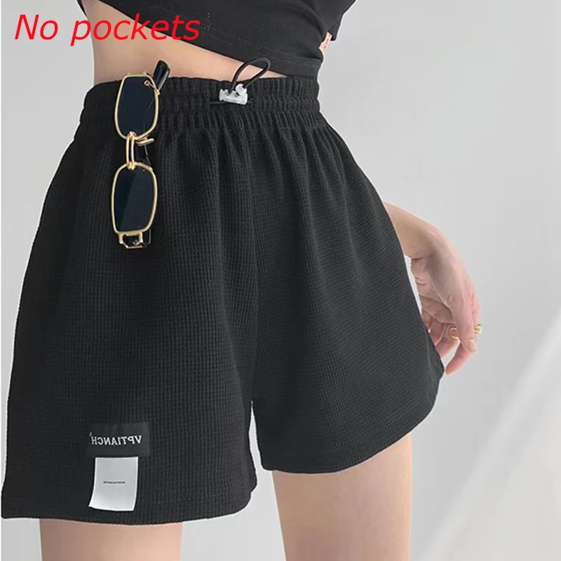 

2023 Summer Women's Shorts Casual Loose Sports Shorts Elastic High Waist Hot Pants Homewear Bottoms Breathable Gym Pants