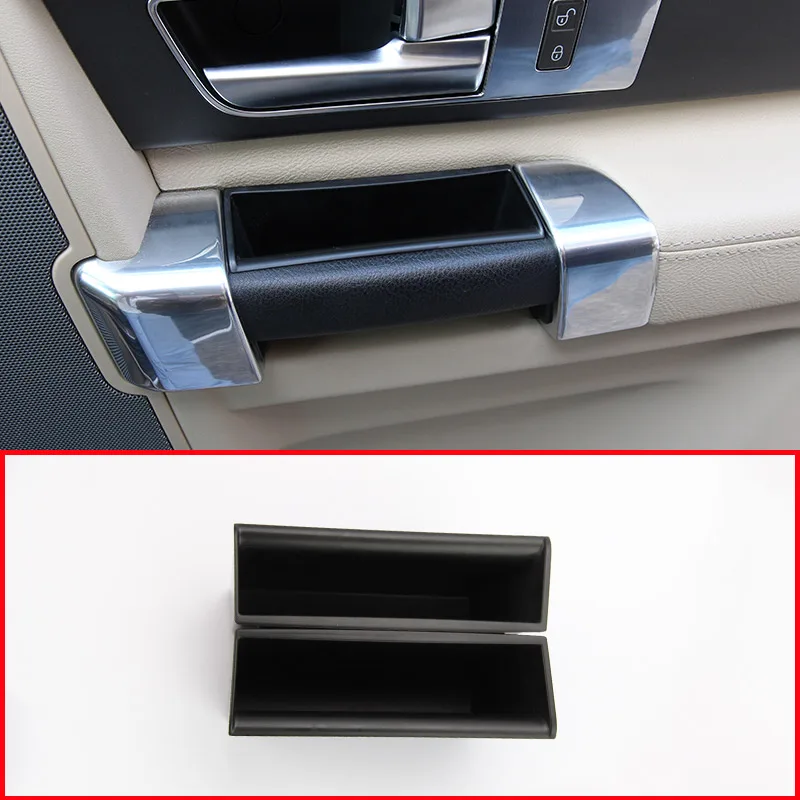 

Black Front and Rear Row Door Storage Box For Land Rover Discovery 4 LR4 2010-2016 Side Door Phone Holder Tray Car Accessories