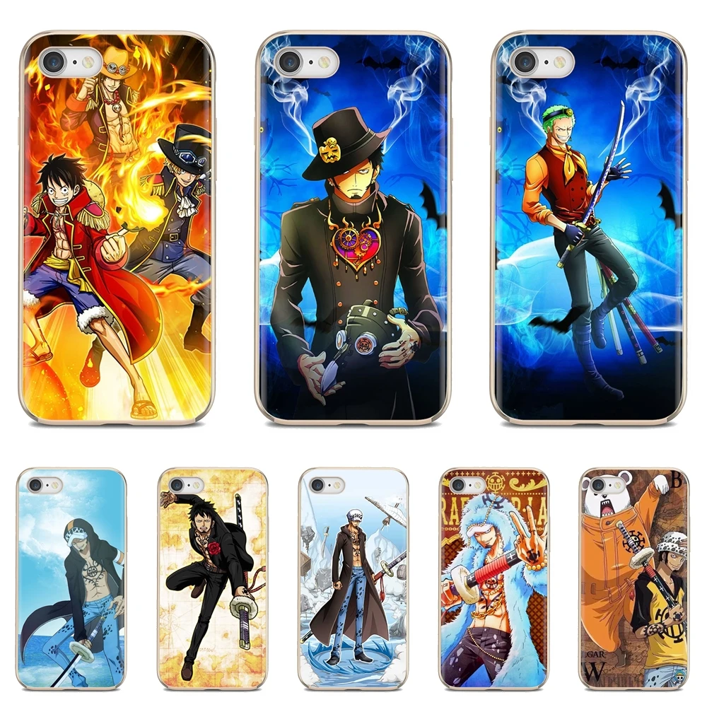 

For iPhone 10 11 12 13 Mini Pro 4S 5S SE 5C 6 6S 7 8 X XR XS Plus Max 2020 Silicone Case One piece Trafalgar Law