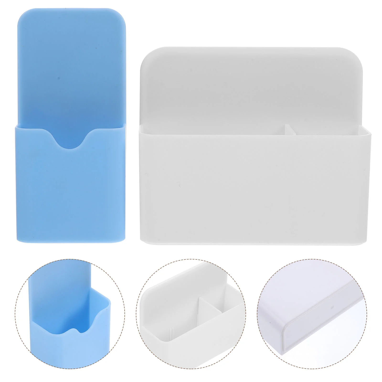 

2 Pcs Magnetic Storage Box Whiteboard Pen Case Pens Container Marker Organizer Hard Holder Holders Child