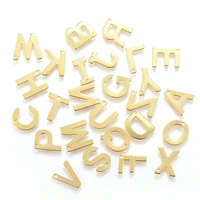 50pcslot mix stainless steel letter charms initial a z single alphabet beads pendants for jewelry making diy bracelet necklace