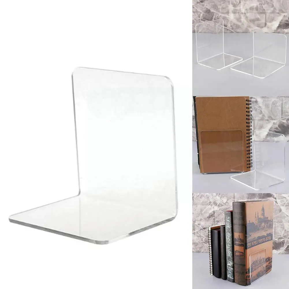 

2 шт., прозрачные акриловые подставки для книг