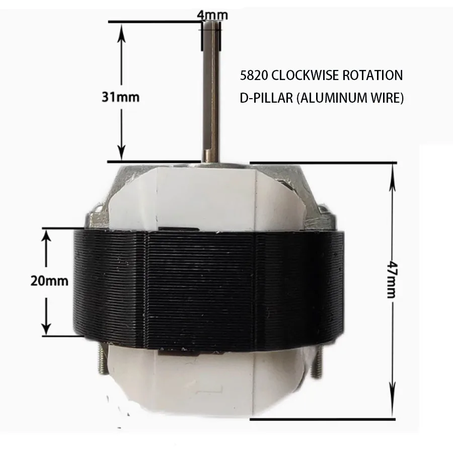 YJ58-12/YJ58-16/YJ58-20 асинхронная катушка двигателя 220 В нагреватель горячего воздуха