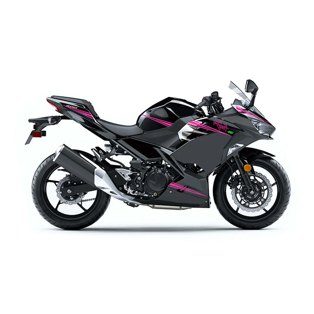 

Для Kawasaki NINJA 400 ninja 400 ZX-4R 2018 2019 2020 2023 аксессуары для мотоциклов Ninja, наклейка на обтекатель, комплект наклеек для всего автомобиля