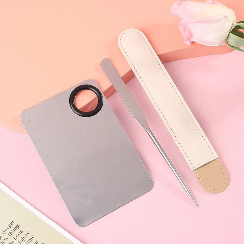 

1Set Stainless Steel Dual Heads Makeup Toner Spatula Mixing Stick Foundation Cream Mixing Tool Cosmetic Make Up Tool