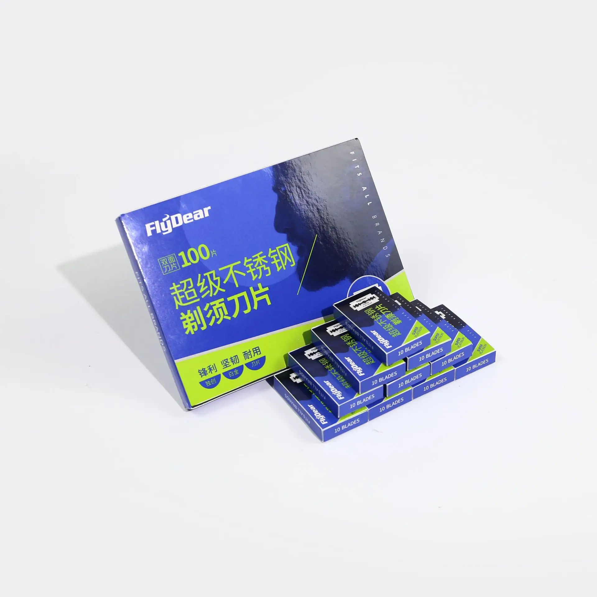 Двустороннее лезвие Feidi из нержавеющей стали ручное старомодное для бритья