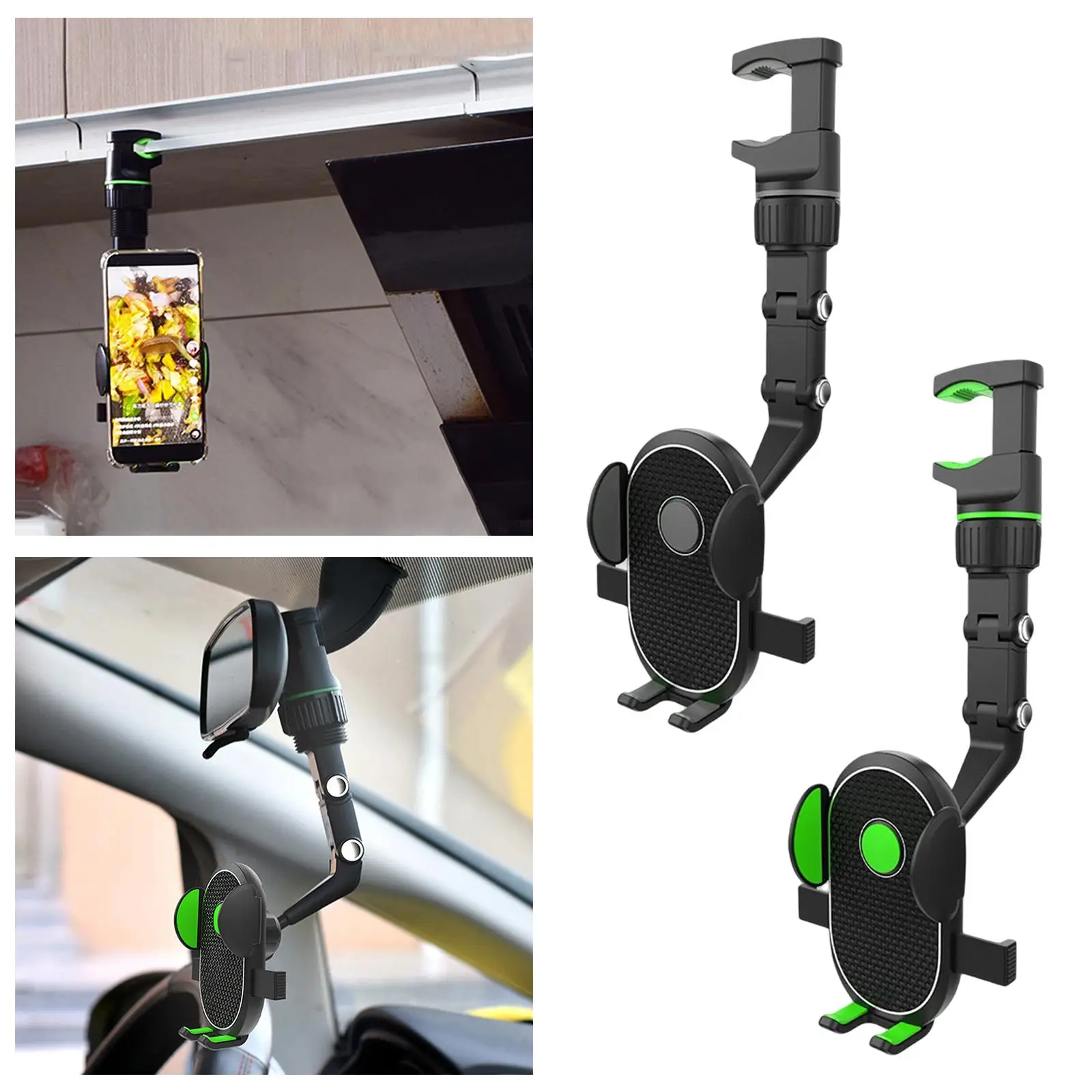 

Универсальный зажим для сотового телефона, автомобильный держатель для зеркала заднего вида, подвесной зажим для GPS, подставка для смартфон...