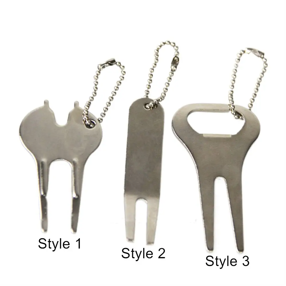 Инструмент для ремонта Divot из цинкового сплава с цепями бусин легкая вилка гольфа