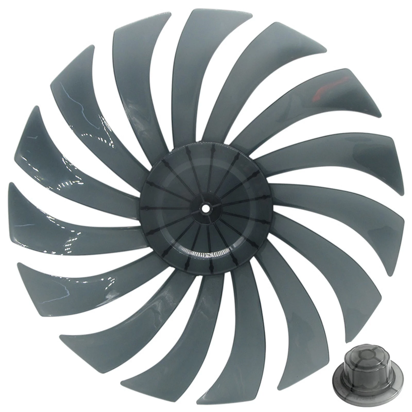 

Durable 14 Inch Plastic Fan Blades with 15 Blade Design and Nut Cover Replacement Parts for Standing Fans and Table Fans