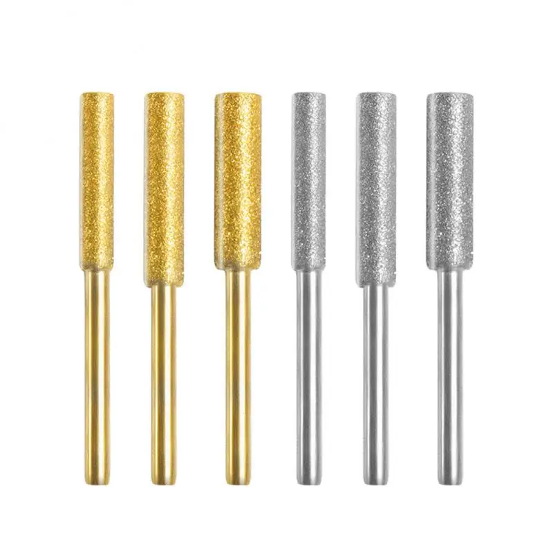 

8PCS 4/4.8/5.5mm Grinder Chain Saw Drill Bits Diamond Chainsaw Sharpener Burr Saw Sharpening Carving Grinding Tools