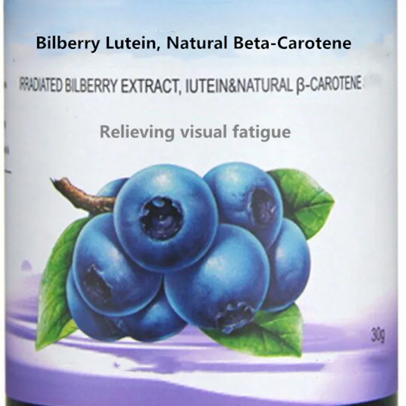 

Bilberry Lutein Natural Beta-Carotene Softgel Healthy Eye Function Improve Eyesight Night Vision Darkness Adaption