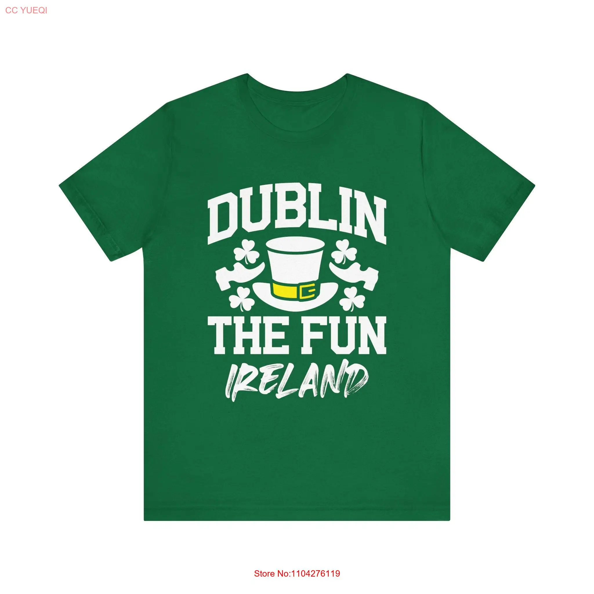 Футболка Dublin The Fun Adventure Top Irish Charm Vibes Matching Travel Family с длинными или короткими рукавами
