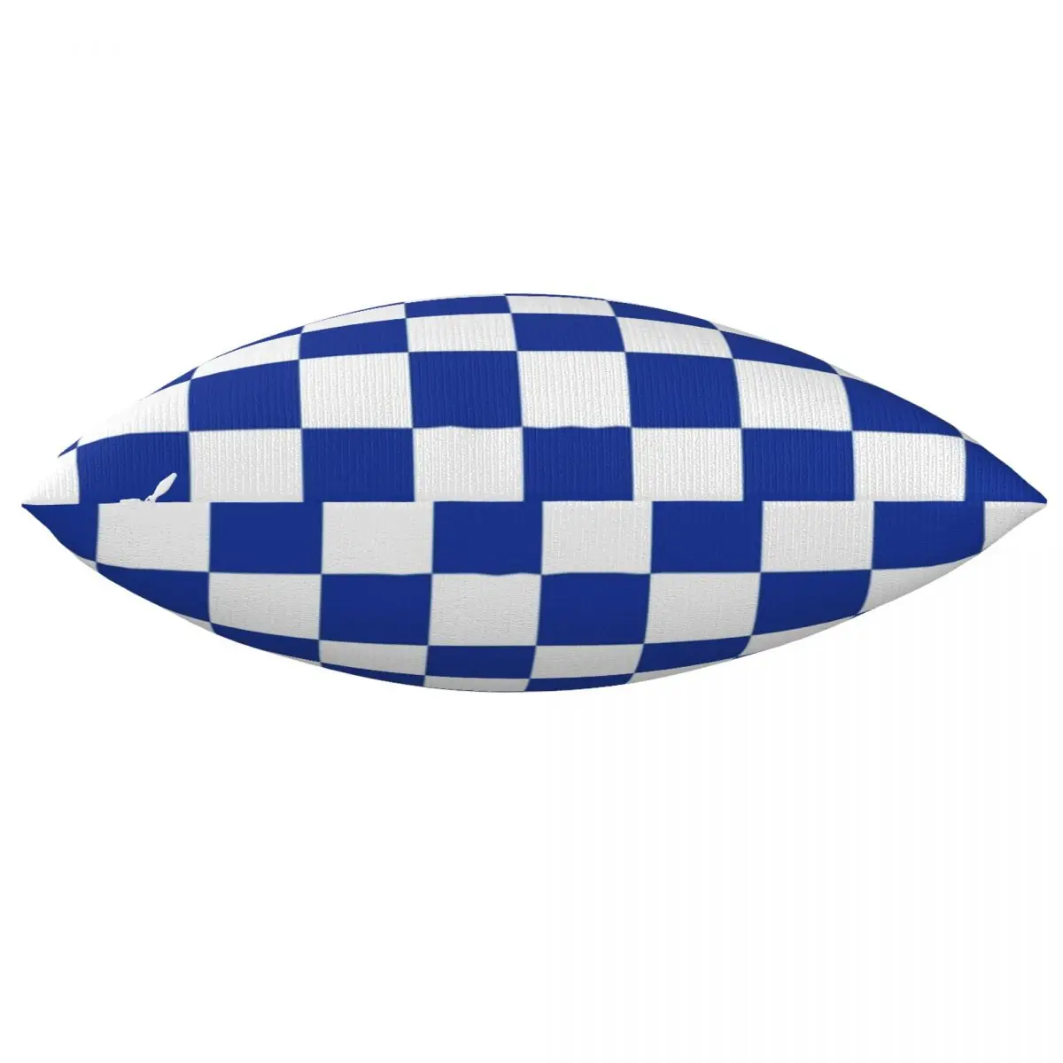 Сине-белый чехол с шахматной подушкой Винтажный принтом в шахматную клетку