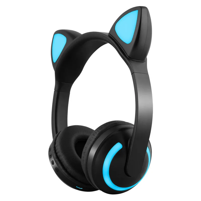 

Headwireless Bluetooth Headset 5 0 Glowing Cat Ears Colorful Callo Run Sports Stereo