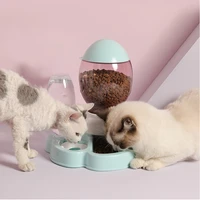 2 2l pet dog cat automatic feeder bowl for cats drinker water double cat bowl protect the cervical spine anti tipping pet items