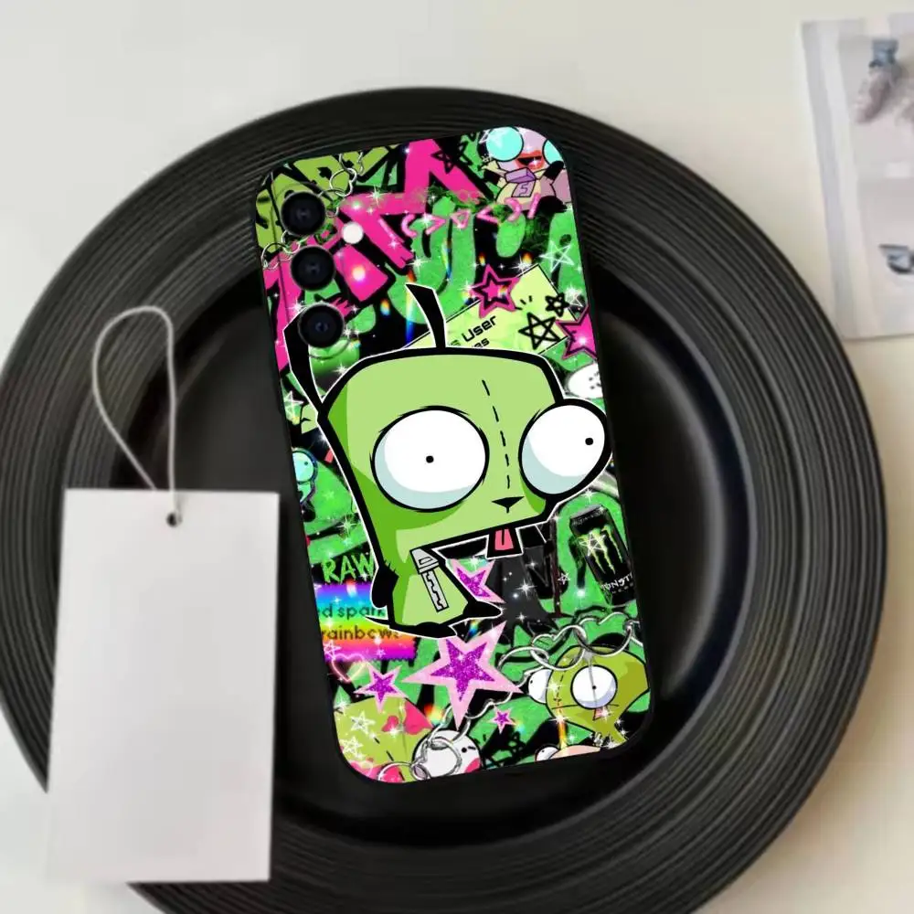 Фото Чехол для телефона Madness Invader Z-Zim Gir, черный, силиконовый, мягкий, для Samsung Galaxy A73, A72, A71, A70, A53, A52, A51 №5
