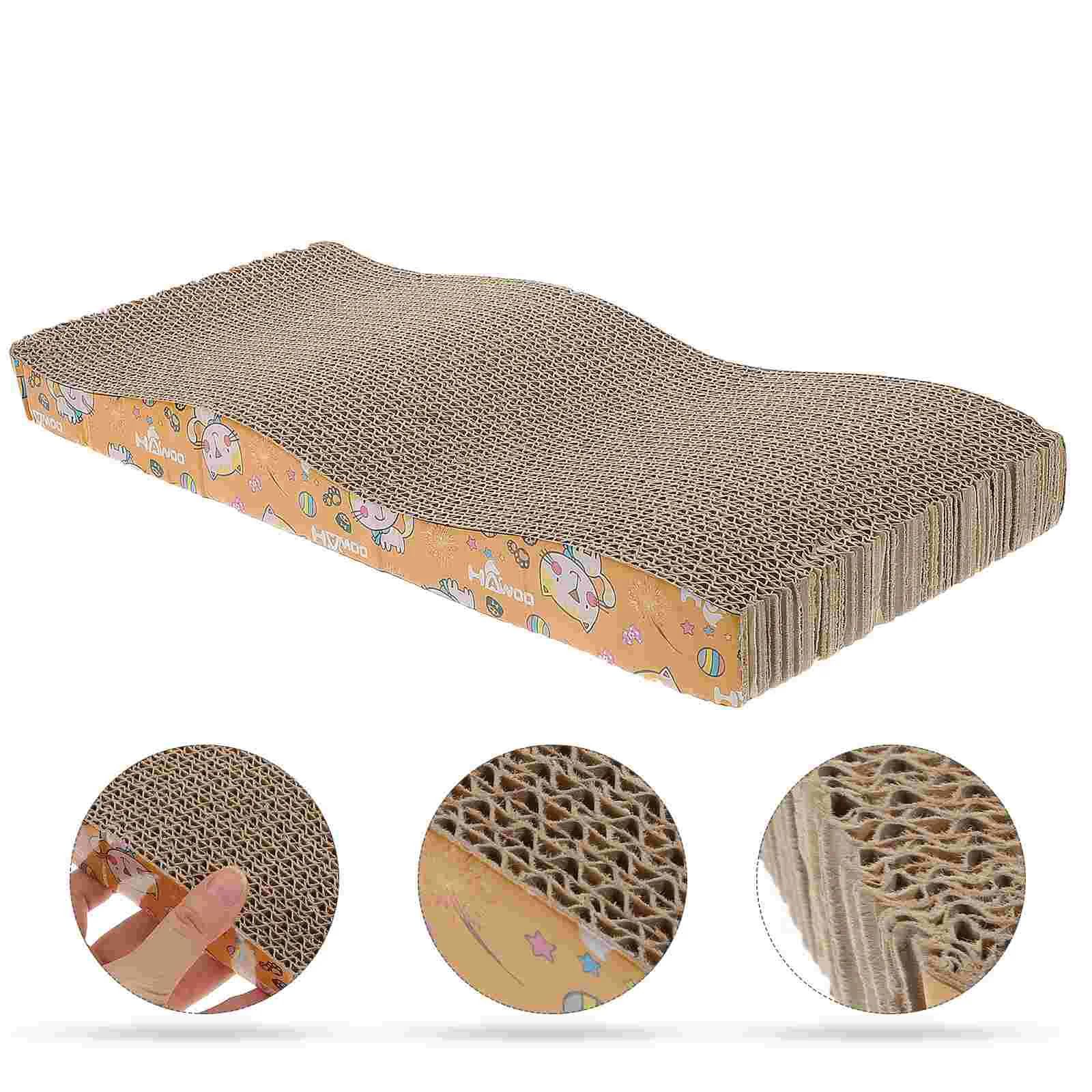 

Cat Scratch Scratching Board Scratcher Cardboard Toy Corrugated Pet Box Kitten Post Lounge Pets Catty Accessories Pad Cats