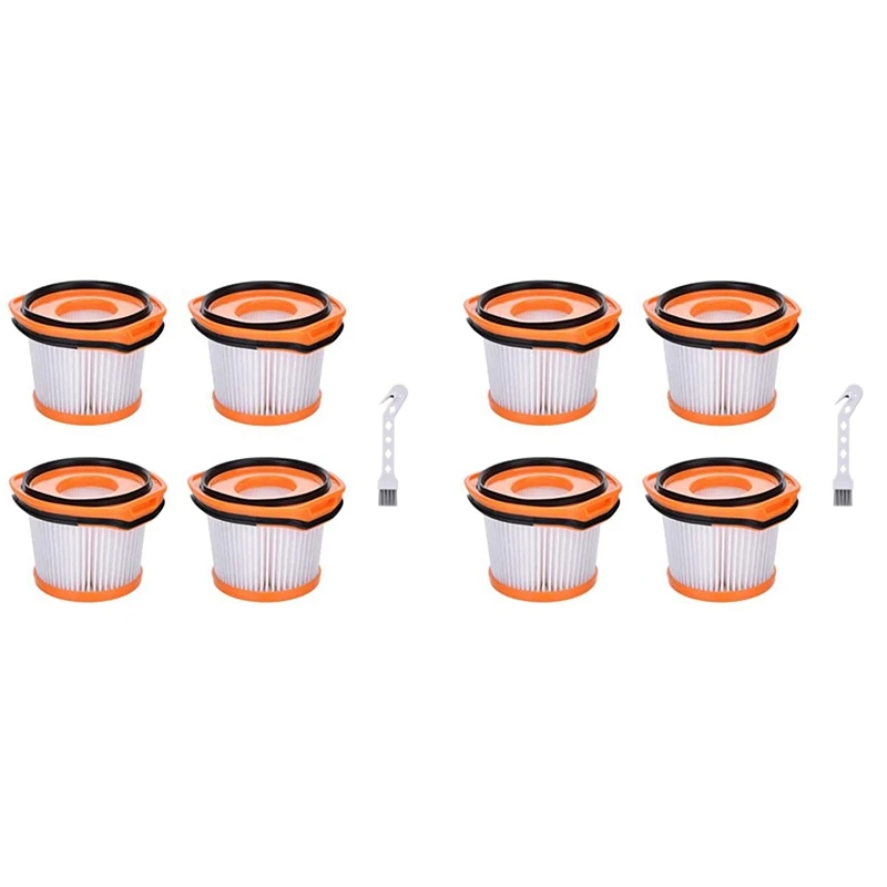 Сменный вакуумный фильтр из 8 штук для системы Shark Wandvac WV360 WS620 WS630 WS632 WS632BLBRN WS632GDBRN