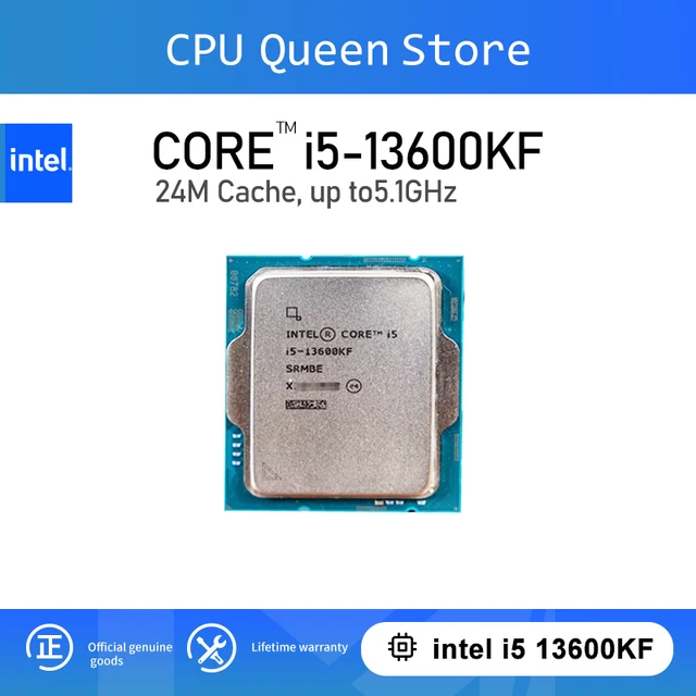 Intel® Core™ i5-13600KF Processor 14 cores and 20 threads 24M Cache, up to 5.10 GHz LGA1700, supporting B660 and B760 no fan 1