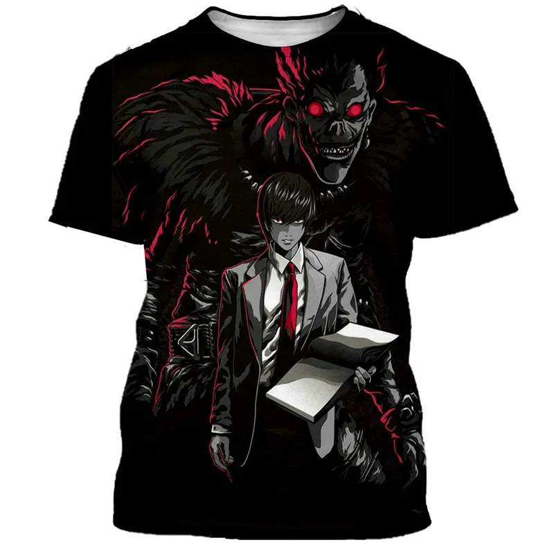 Death Note Anime Graphic T-shirt 3D Printed Manga Streetwear Men Women Fashion O-Neck Oversized T Shirt Harajuku Kids y2k hombre