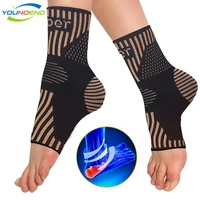 copper ankle compression support sleeves for sprainedswellingachilles tendonplantar fasciitisarthritis pain reliefrunning