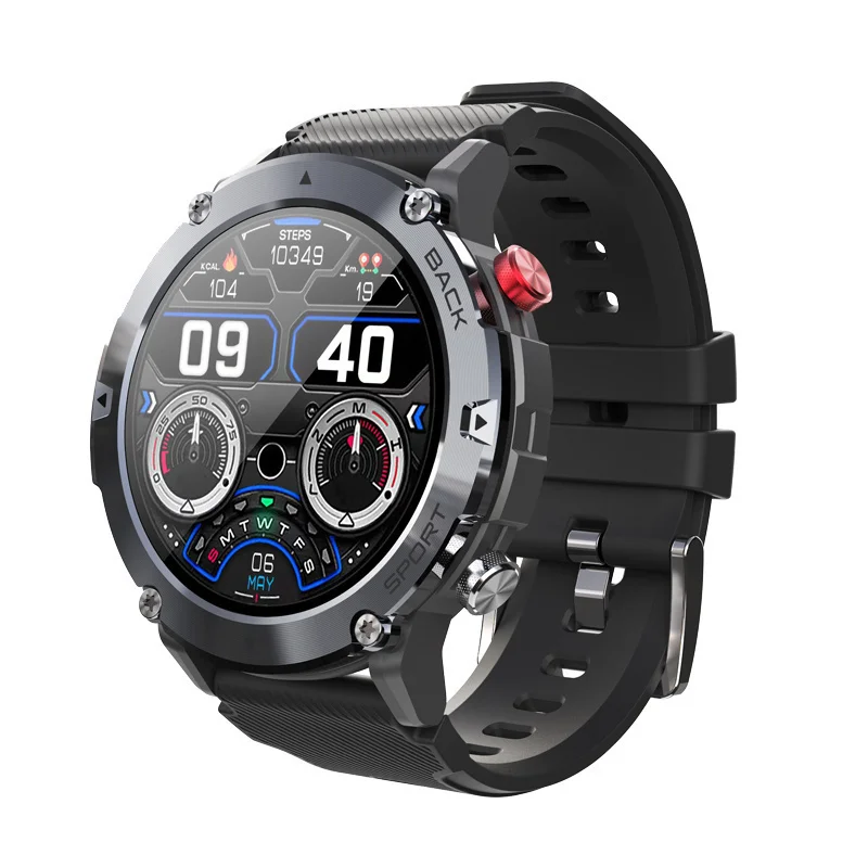 

C21 Smart Watch 360*360 FULL Touch HD Screen Men Voice Assistant Sport Bracelet Heart Rate Sleep Monitor IP67 SmartWatch Fashion
