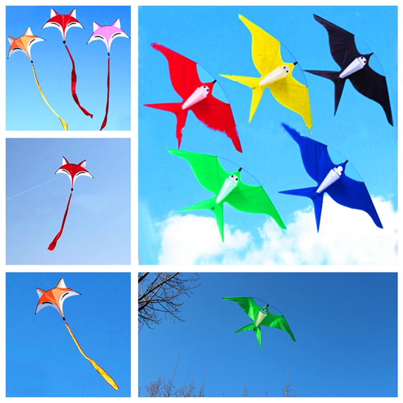 free shipping fox kite children swallow kites for kids snake air koi fish flying dragon aquilone scruples
