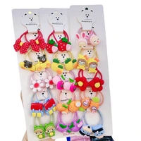 new cartoon princess scrunchies kids girls elastic hair rubber bands accessories for children hair tie ring rope headwear