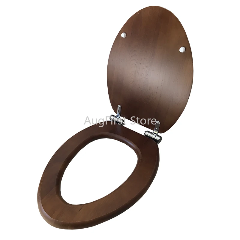 

Бамбуковое сиденье из массива дерева, крышка для унитаза, замедляющая утолщенная бамбуковая крышка для унитаза, длина от 400 до 470 мм, ширина от 330 до 390 мм