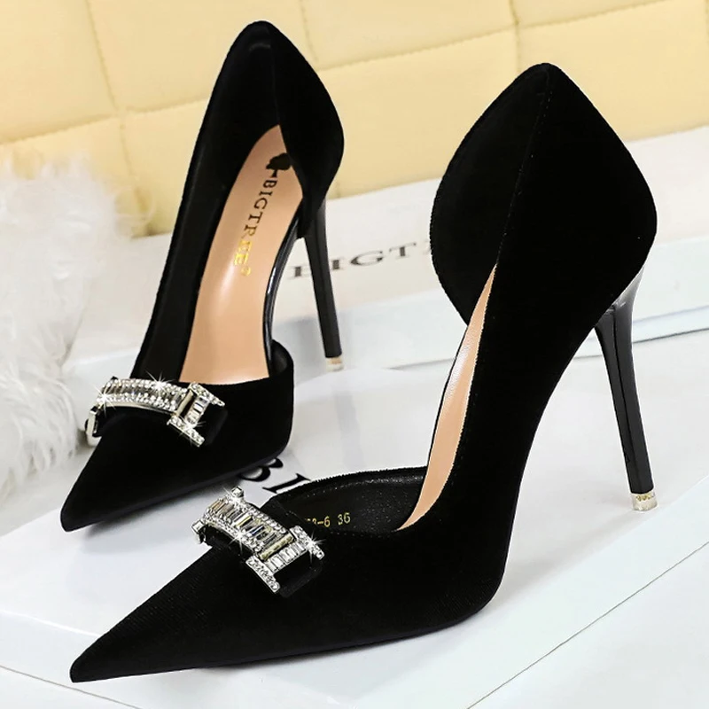 Женские замшевые туфли-лодочки на высоком каблуке большой размер 43