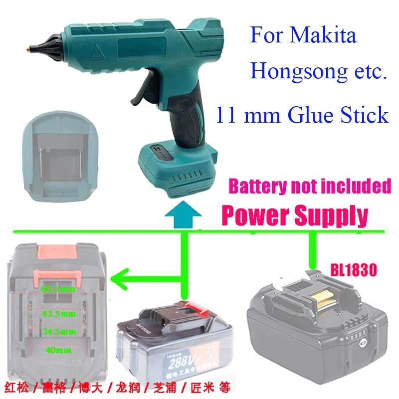 

Беспроводной клеевой пистолет Dawupine для Makita 18В