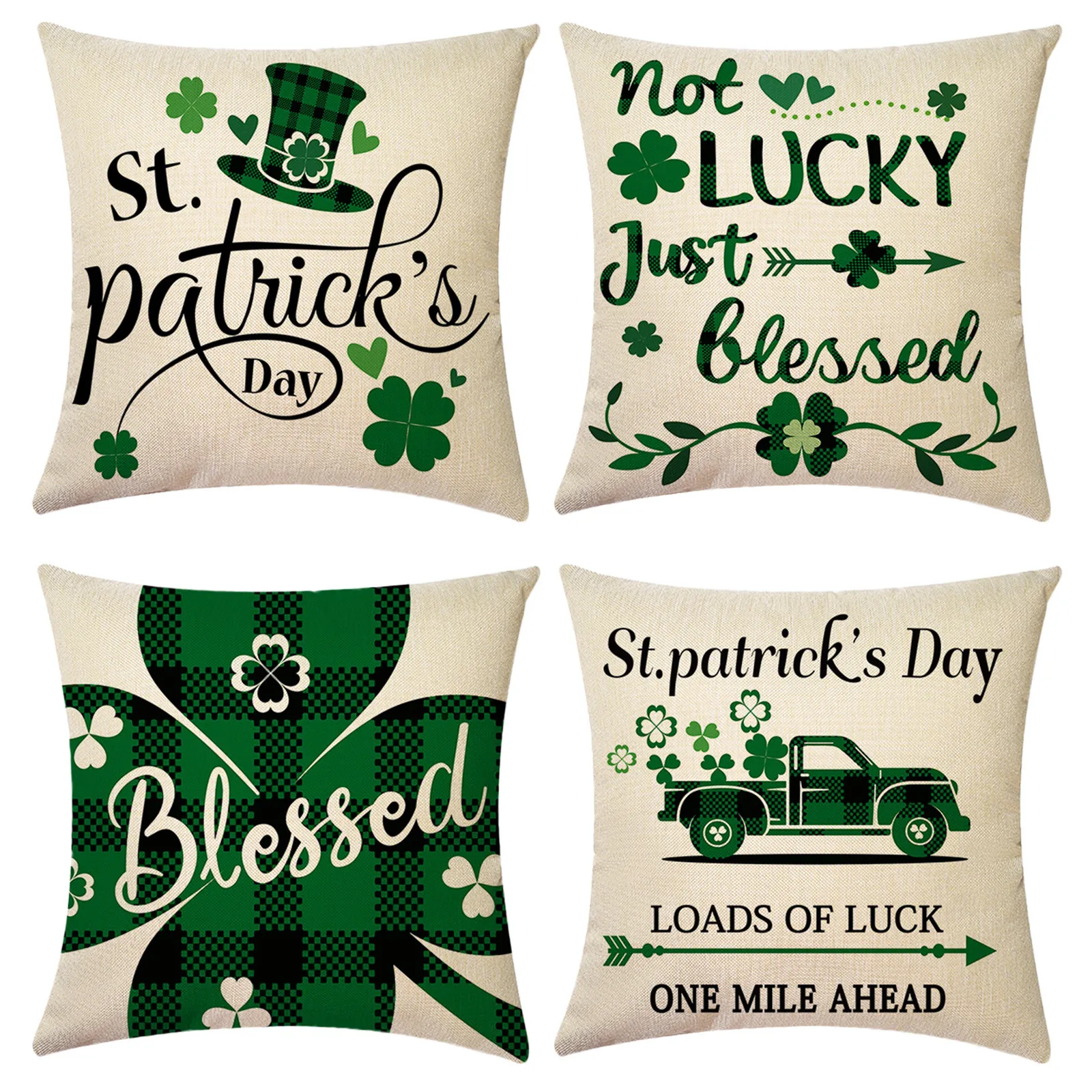 

Льняная наволочка для праздников