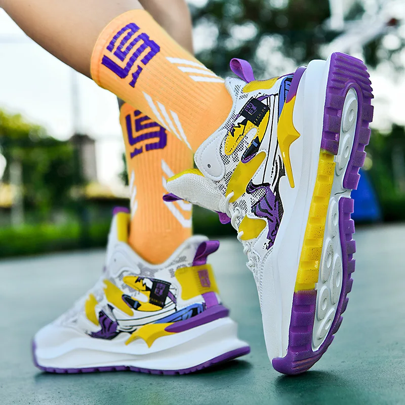 39-44# Youth Casual Sport Footwear Boy Girl School Sports Training Basketball Shoes Running Shoes Student Outdoor Shoes