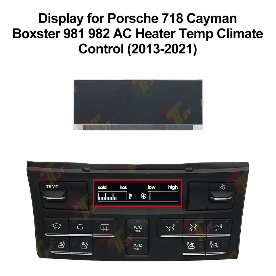 ЖК-дисплей для приборной панели Porsche 718 Cayman Boxster 981 982 Нагреватель переменного тока