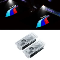 2piecesset hd led for bmw f10 5 series logo car door laser projector lamp welcome warning ghost light auto external accessories