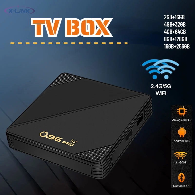 ТВ-приставка X-LiNK Q96 PRO Android 11 0 четырехъядерный процессор Amlogic S905L 2 - Цена: 2057.32