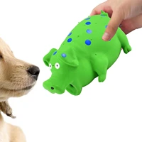 cute pig grunting squeak latex pet chew toys for dog squeaker chew training pet products bite resistant puppies dogs toys