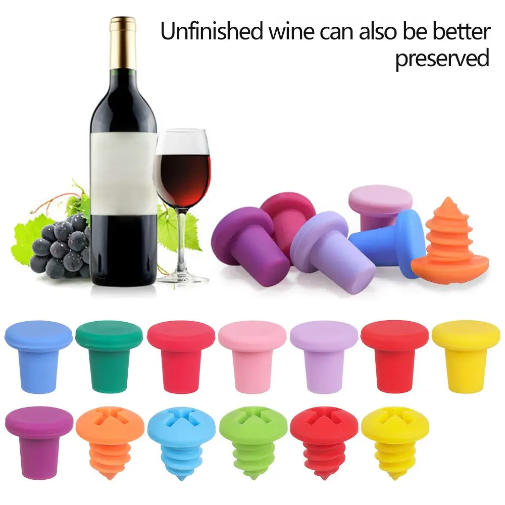 

Kitchen Bar Accessories Reusable Wine Outlet Cap Bar Seal Wine Bottle Stopper Sealer Plug Wine Stopper Bottle Cover