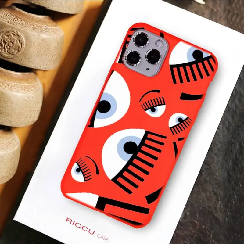 luxury design hot ferragnies eyes chiara phone case for iphone 13 12 pro max mini 11 pro xs max 8 7 6 6s plus x xr red case free global shipping