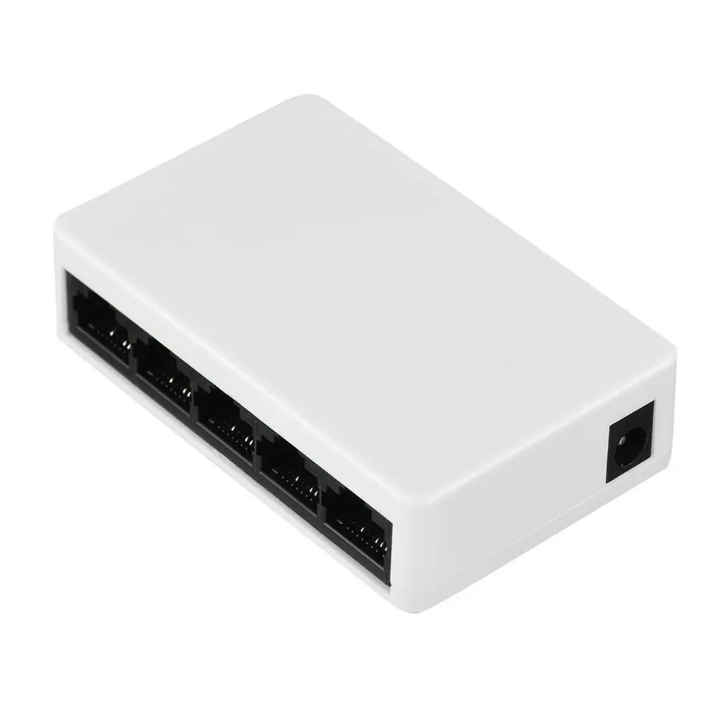 Настольный переключатель Rj45 разветвитель Lan Hub 5 портов быстрый Ethernet 10/100 Мбит/с