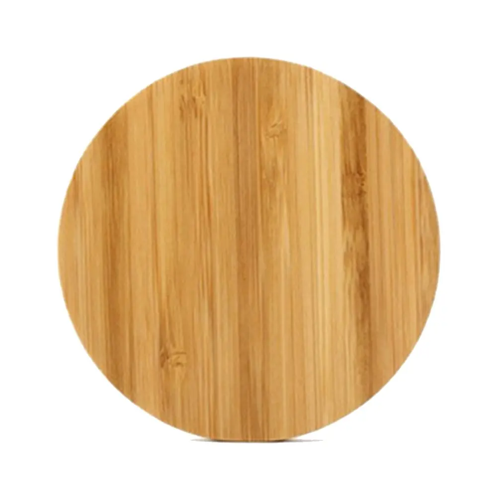 

General Charge Portable Universal Qi Wireless Charger Slim Wood Charging Pad Square Bamboo Charger Shape Gifts General Charge