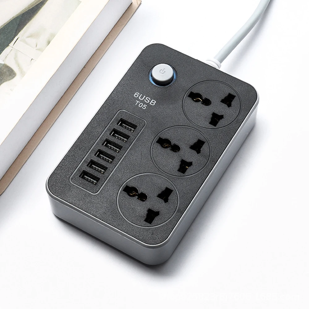 

Настольная розетка с 6 USB-портами и поддержкой быстрой зарядки, а