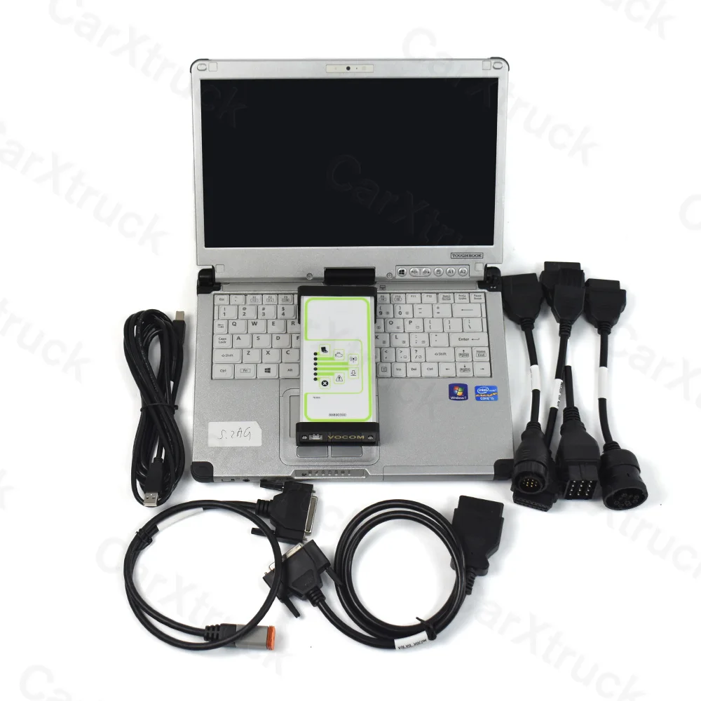 

For Volvo 88890300 Vocom Interface Fault Diagnosis Truck diagnosis tool for volvo vocom 88890300 2.7 Tech Tool with cf19 laptop