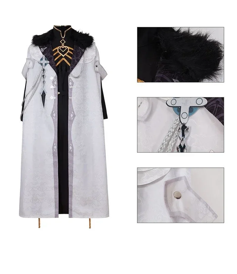 Игра Genshin Impact II Capitano Капитан Косплей Костюм Накидка для взрослых унисекс Униформа